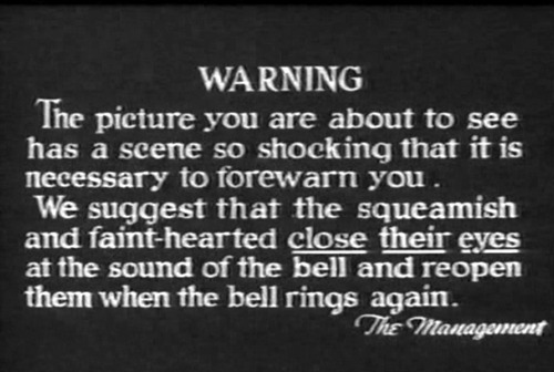 film warning trivia